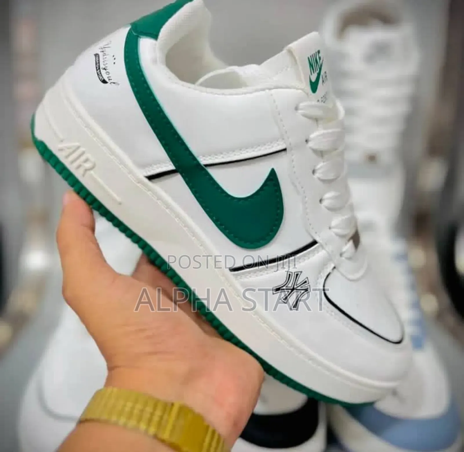 Nike Air Force 1 X MLB NY Yankees Low Cut ‘White/Green Shoes
