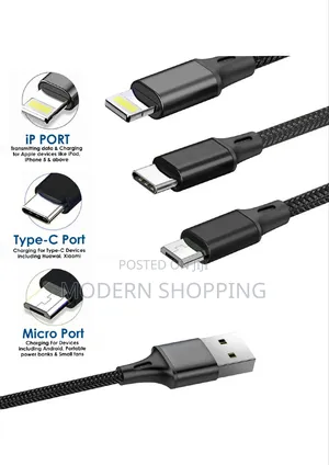 3in1 USB Fast Charging Cable