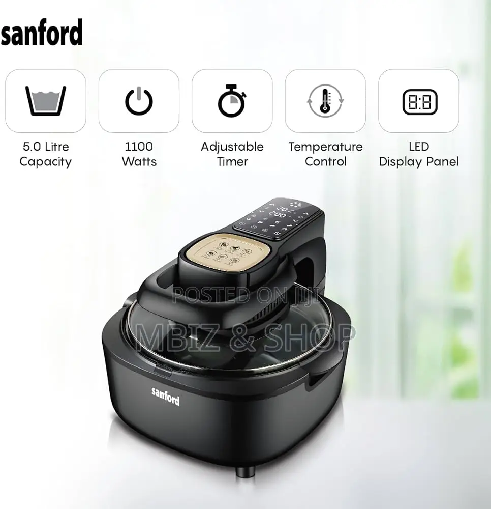 Sanford Digital Airfryer 5.0L Black