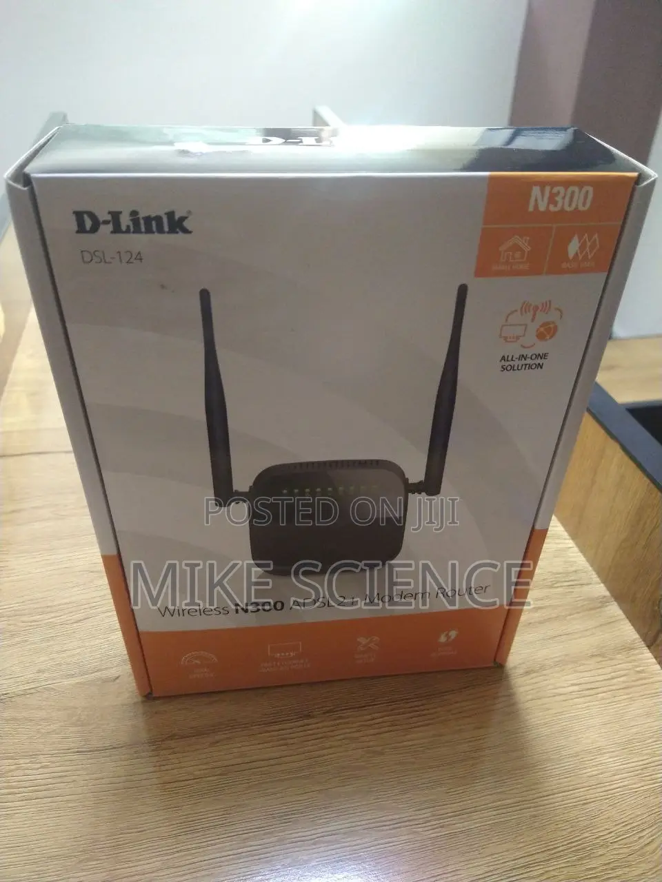 D-Link DSL 124 N300 300mbps Wireless Adsl2+ Modem Router