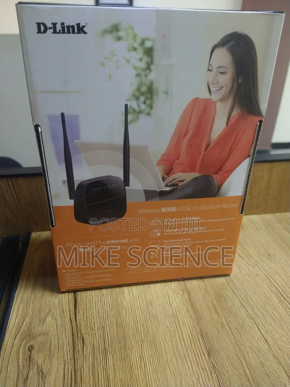 D-Link DSL 124 N300 300mbps Wireless Adsl2+ Modem Router