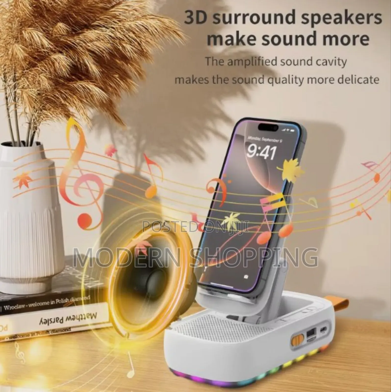 Bluetooth Speaker With Phone Holder