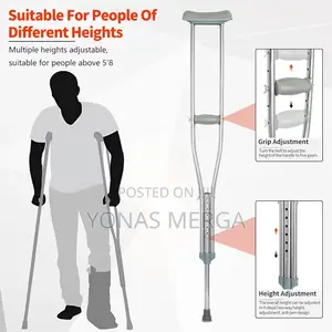 Photo - Underarm Crutche Ÿadjustable Walking Stick肏crutches Yu860-Xl