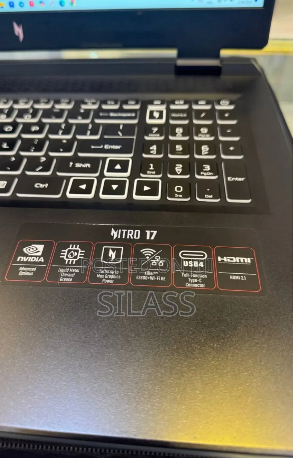 New Laptop Acer Nitro 17 16GB AMD Ryzen 7 SSD 1T