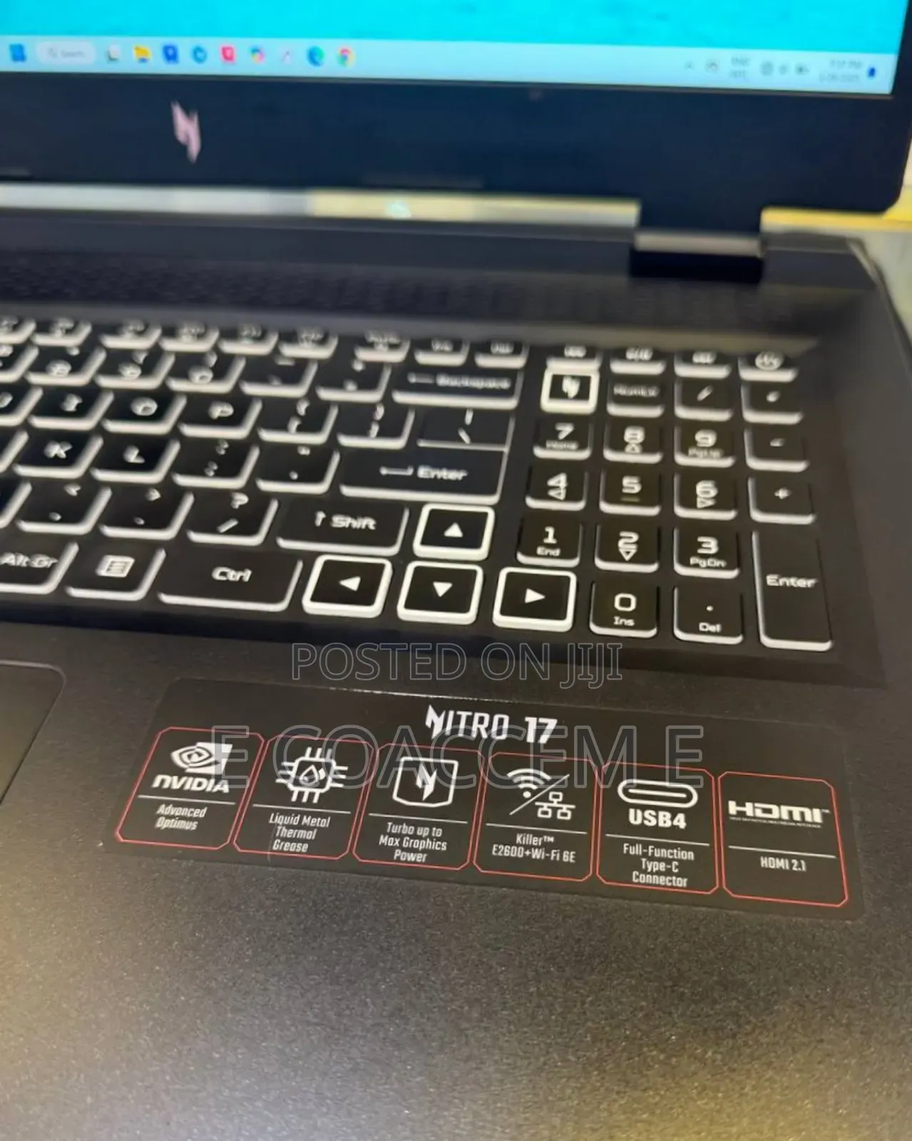 New Laptop Acer Nitro 17 16GB AMD Ryzen 7 SSD 1T