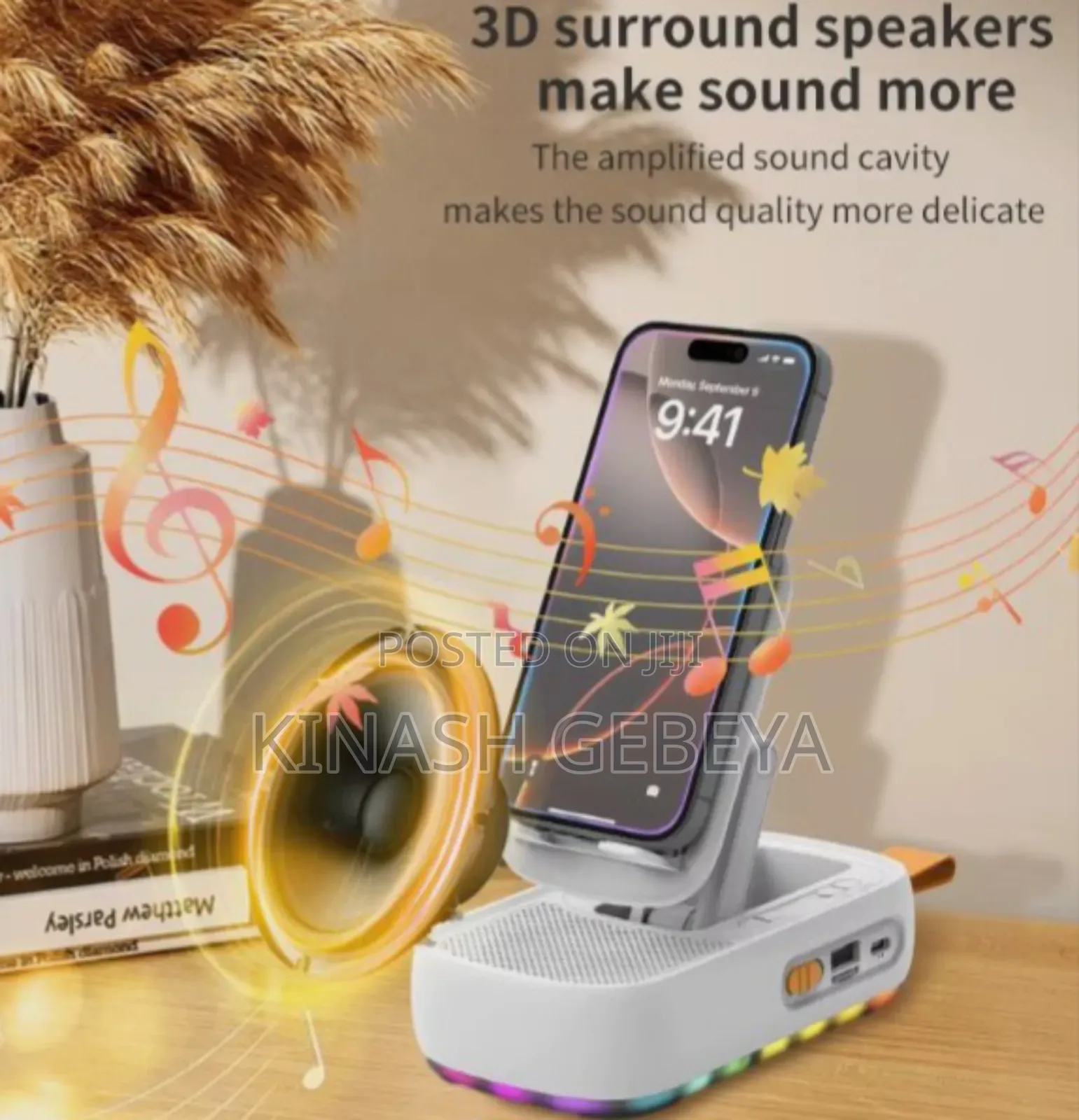 Bluetooth Speaker With Phone Holder