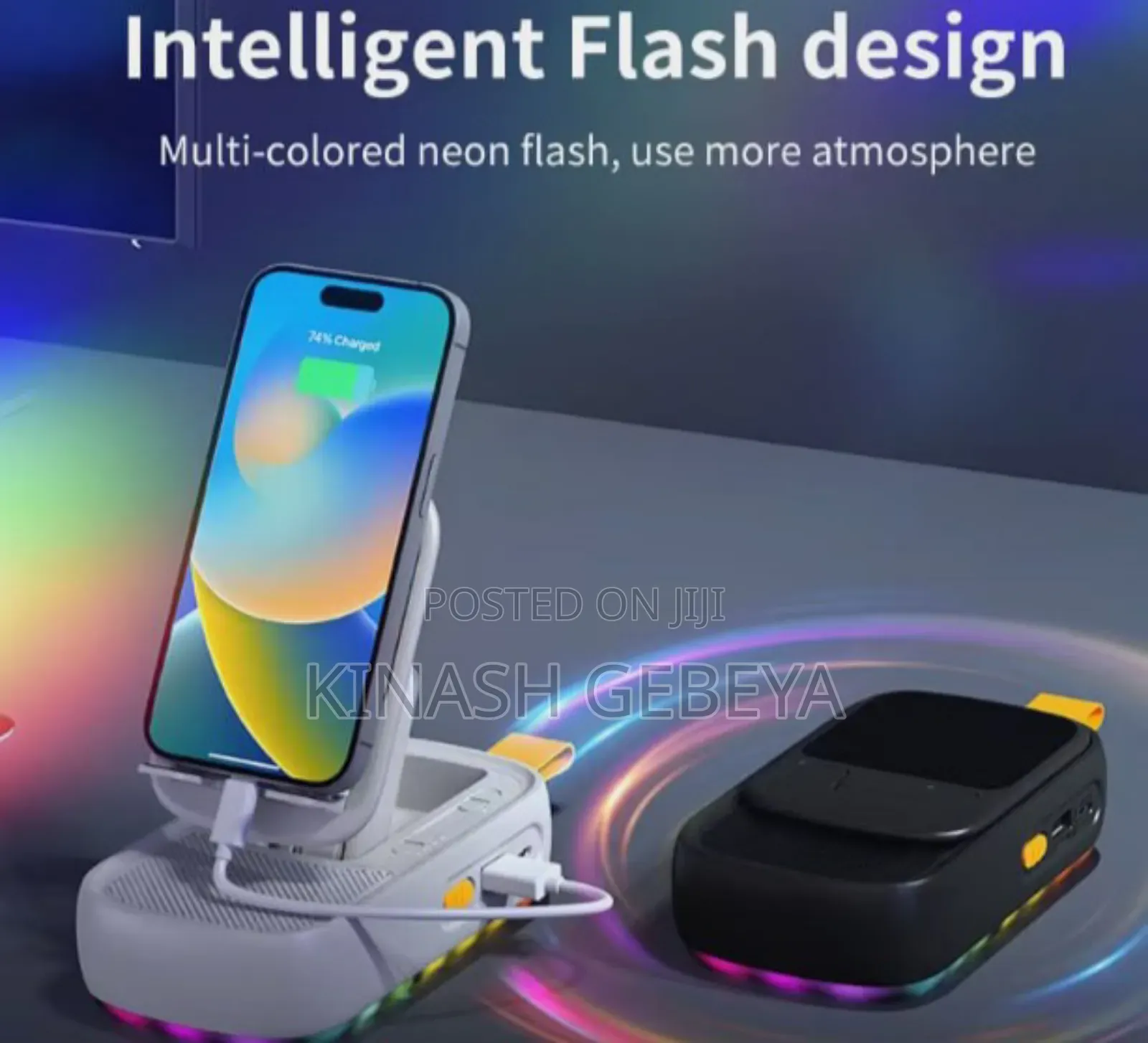 Bluetooth Speaker With Phone Holder