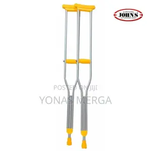 Photo - SCHOULDER CRUTCHES ALUMPUSH Button趀crutches寒1pair for Adults