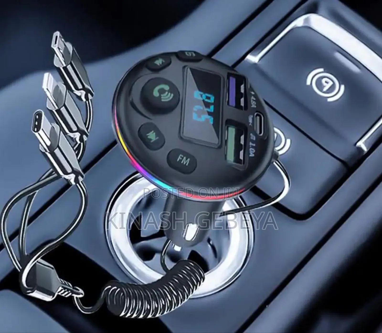 3 in 1 Car Charger With Mp3 Player