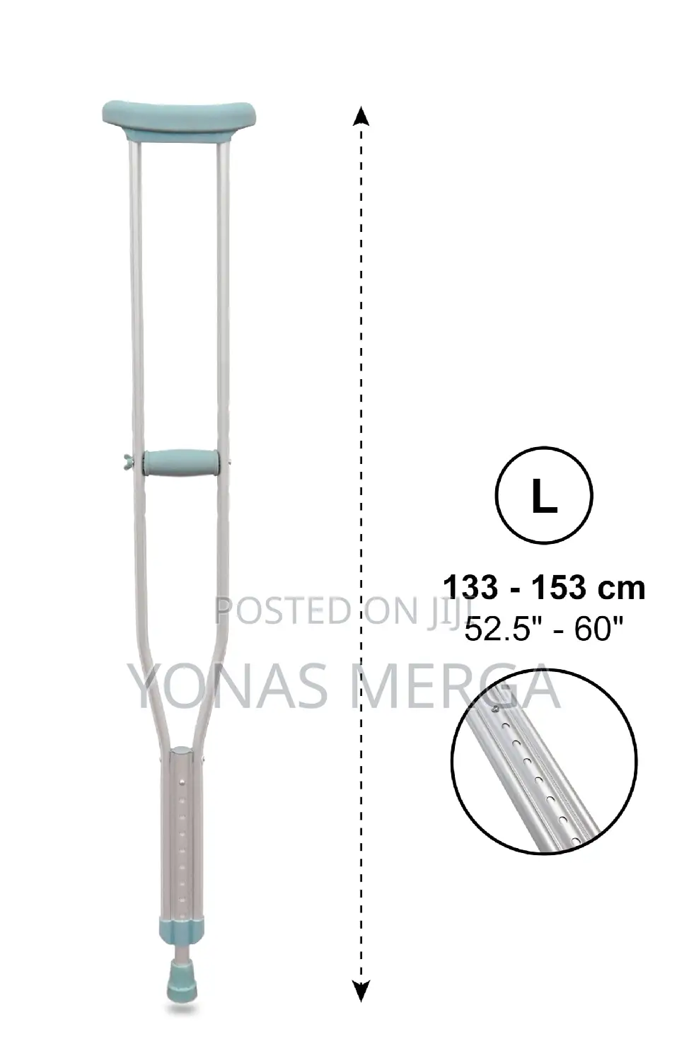 Pepe - Underarm Crutches屆pack OF 2 Units暇moulded Axillary