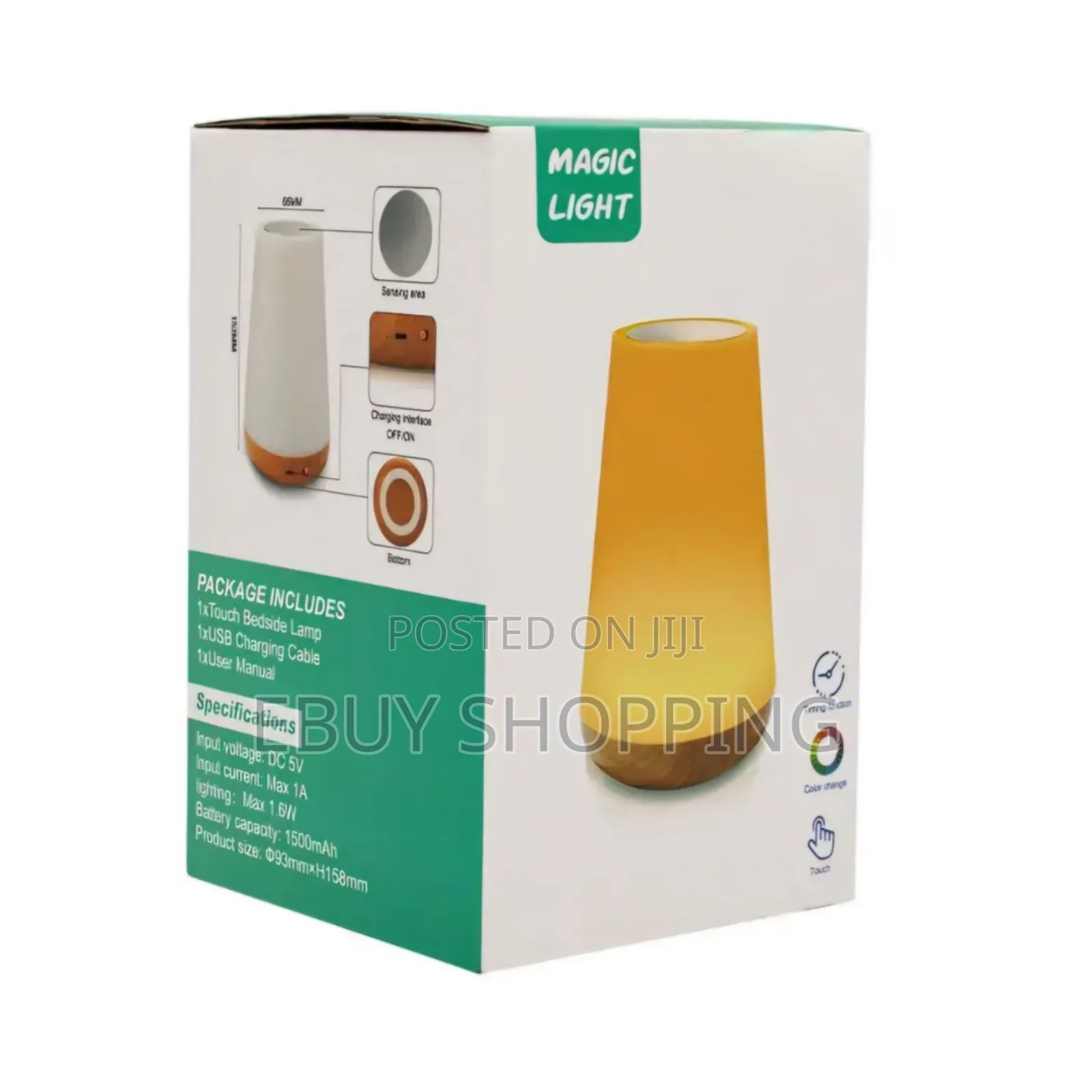 Aurora Beam: Touch Remote Control Bedside Light