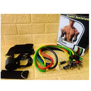 Photo - የእጅ ፣ የሆድ ፣ የደረት ፣ የትከሻ እና የእግር Power RESISTANCE BAND