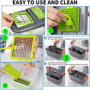 Vegetables Slicer 22 መቀያየሪያ ያለው