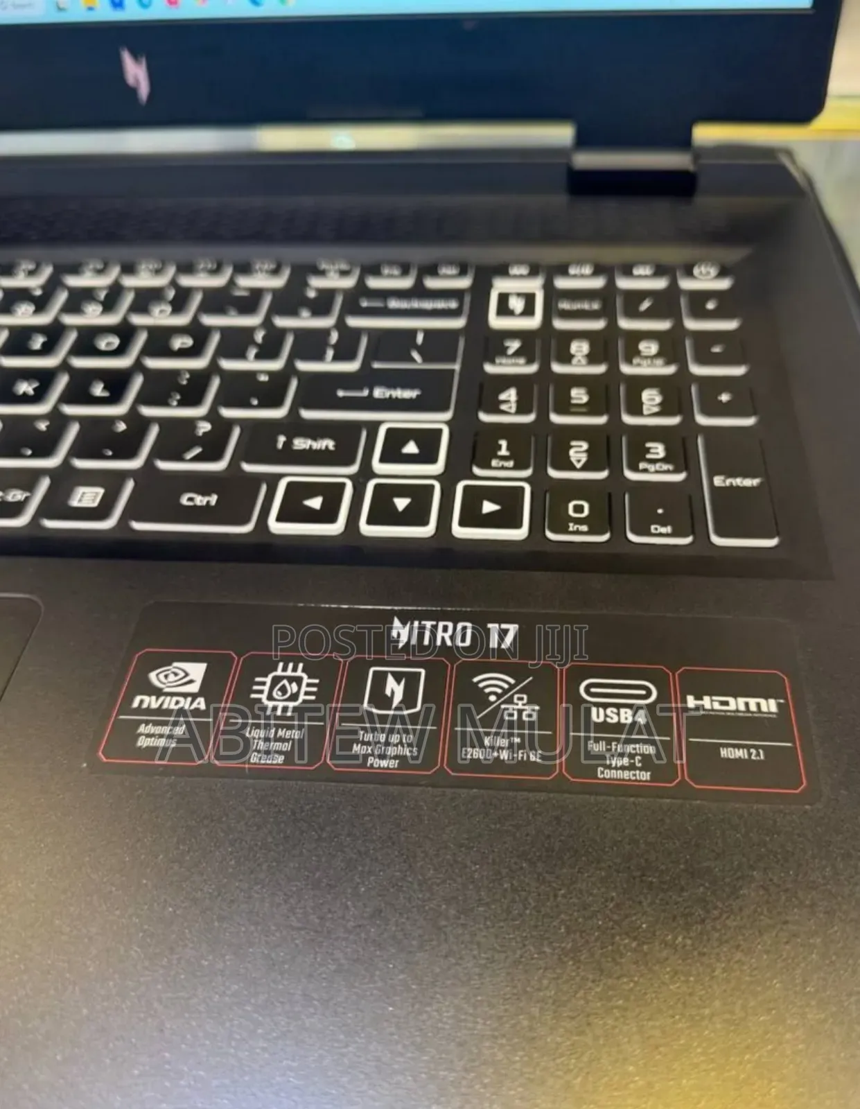 New Laptop Acer Nitro 17 16GB AMD Ryzen 7 SSD 1T