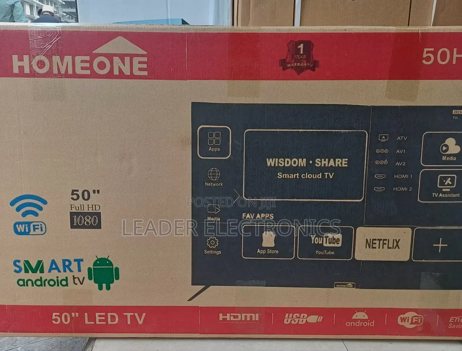 Homeone Tv 50 Inch Smart Android Tv