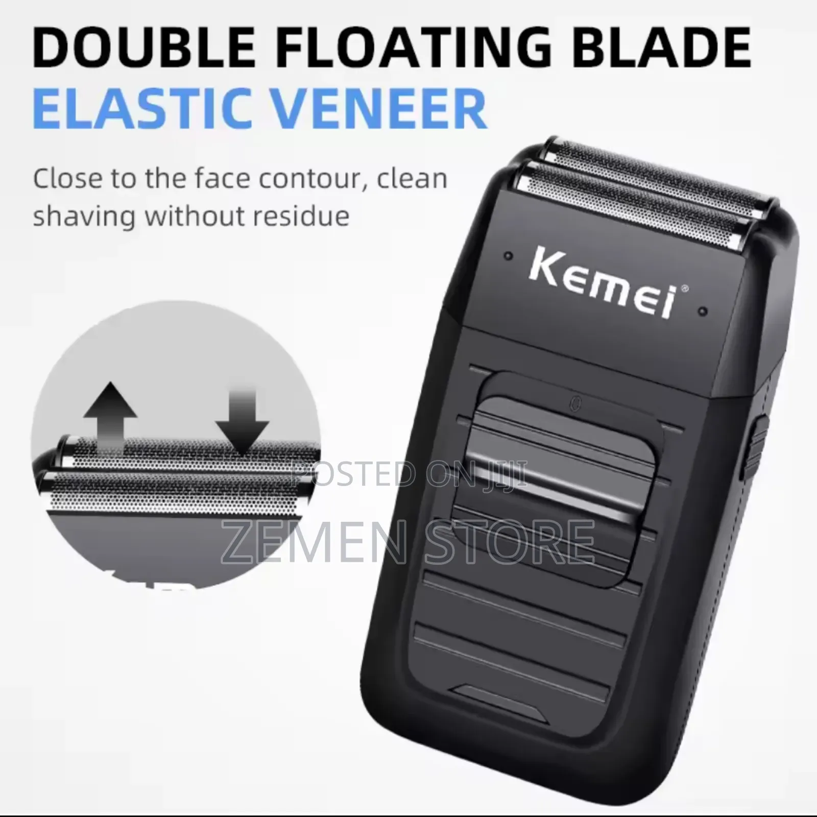 Kemei Km-1102 Rechargeable Electric Shaver | Smooth Safe