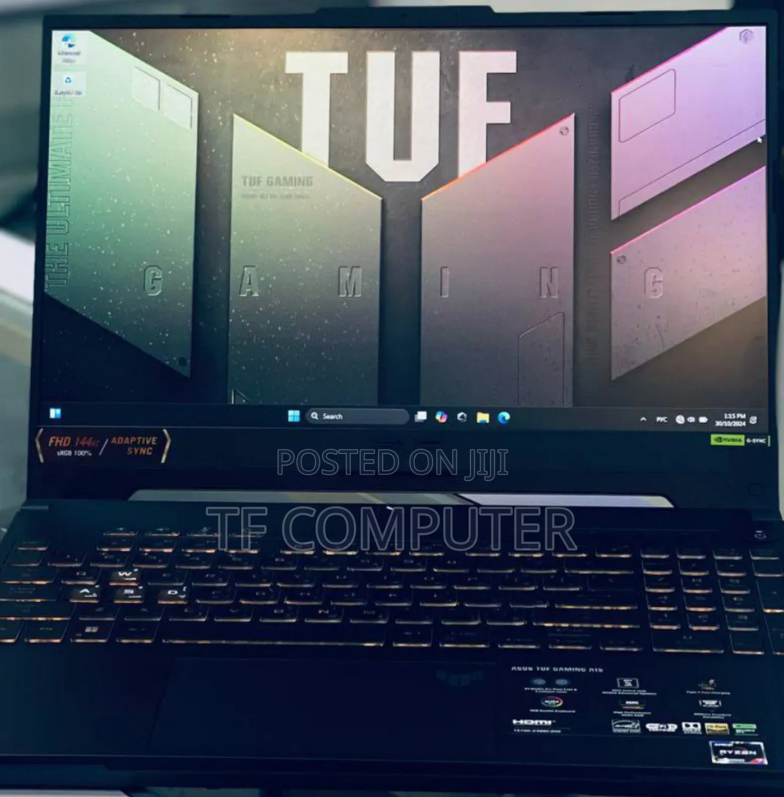 New Laptop Asus TUF Gaming A15 16GB AMD Ryzen 7 SSD 512GB