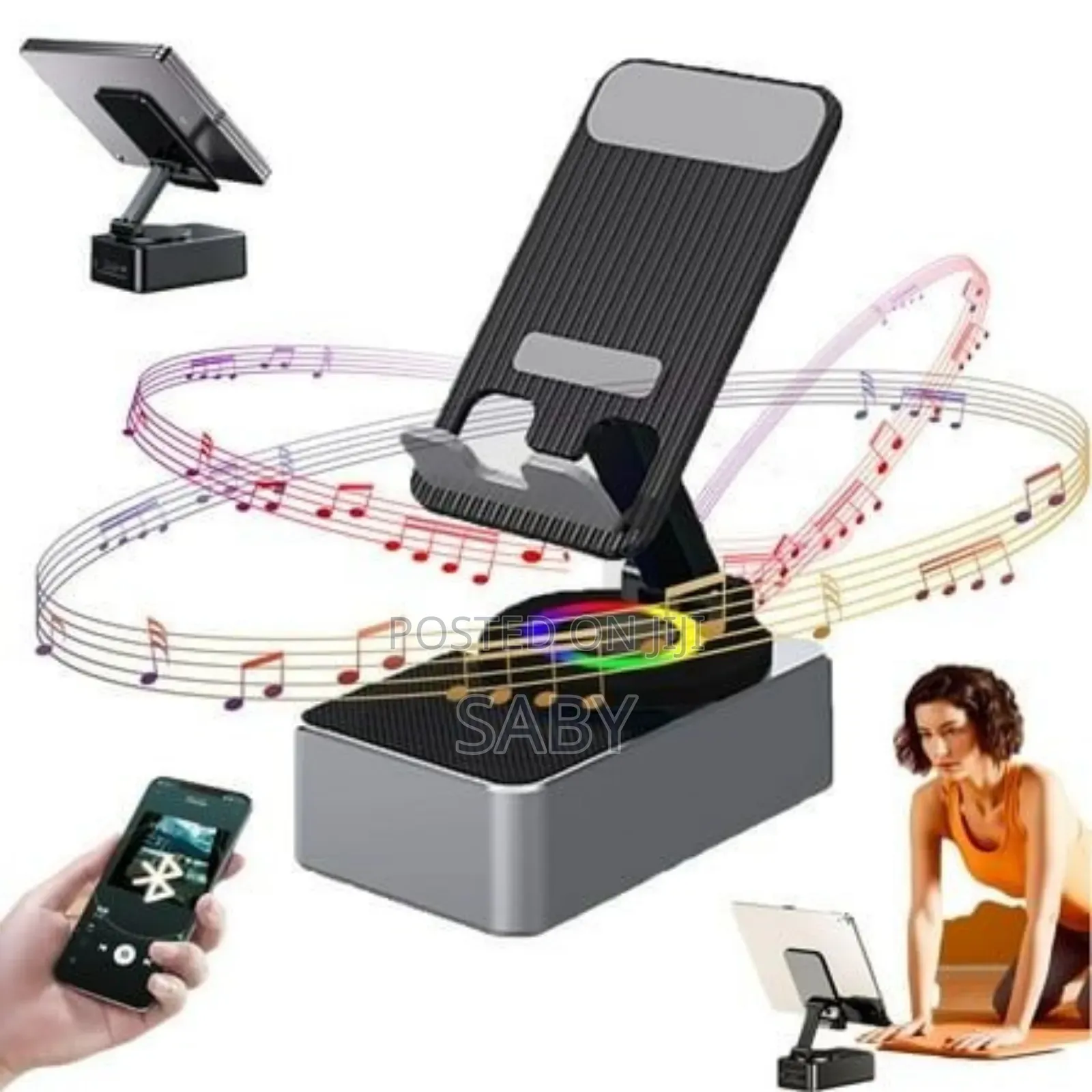 Bluetooth Speaker With Phone Holder