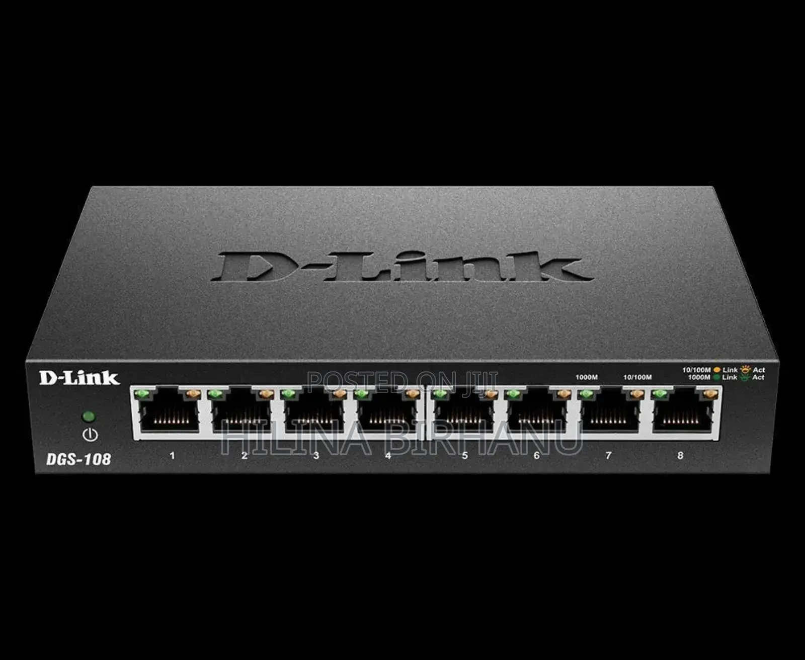 8-Port Unmanaged Gigabit Metal Desktop Switch DGS-108