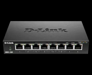 8-Port Unmanaged Gigabit Metal Desktop Switch DGS-108