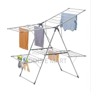 Photo - ተጣጣፊ ባለ አራት ክንፍ Clothes Drying Rack