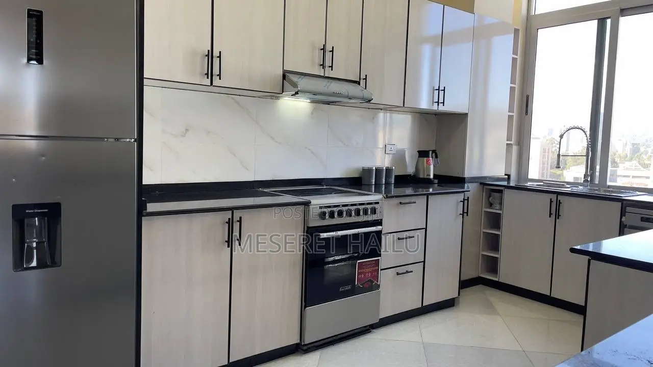 Furnished 3bdrm Apartment in 22, Bole for rent