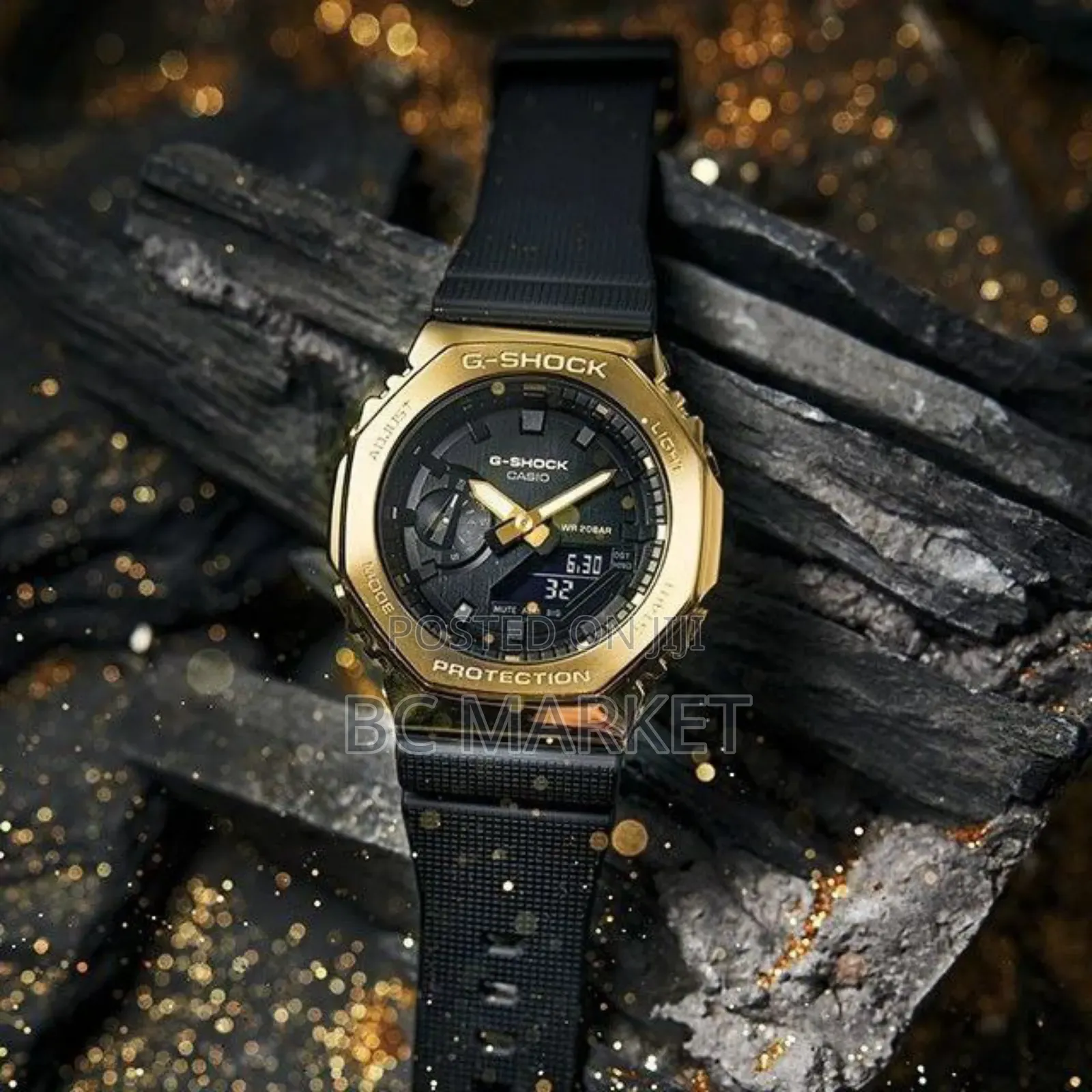 Golden G Shock Watch for Him