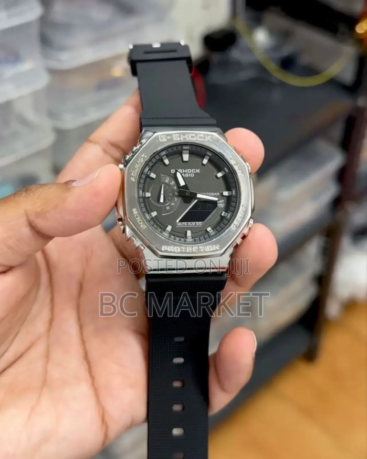 Silver G Shock Watcj for Him