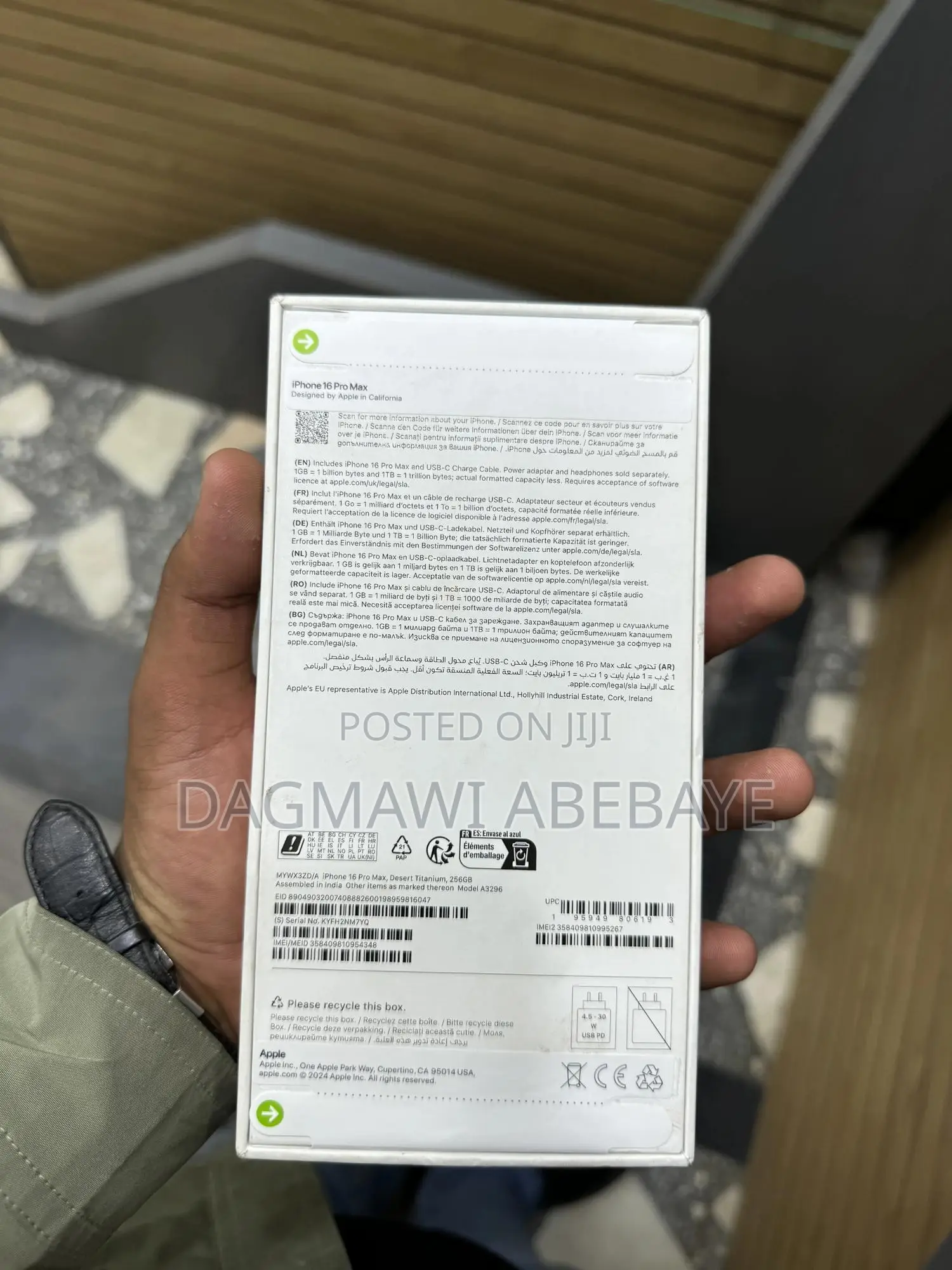 New Apple iPhone 16 Pro Max 256 GB Rose Gold