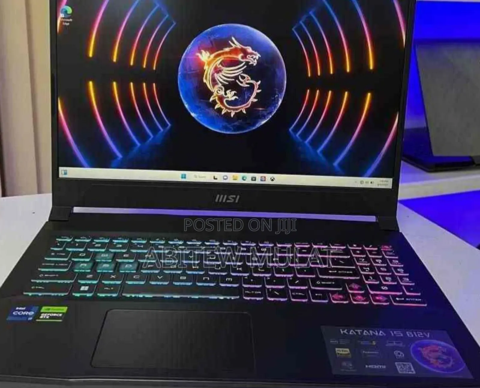 New Laptop MSI Katana 15 16GB Intel Core I7 SSD 512GB