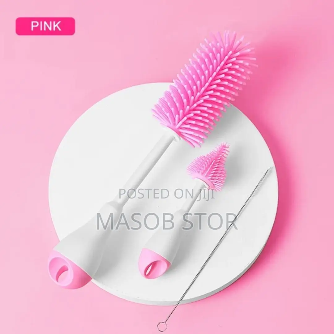 3in1 Silicone Bottle Cleaning Brush /ሲልክን ጡጦ ብሩሽ