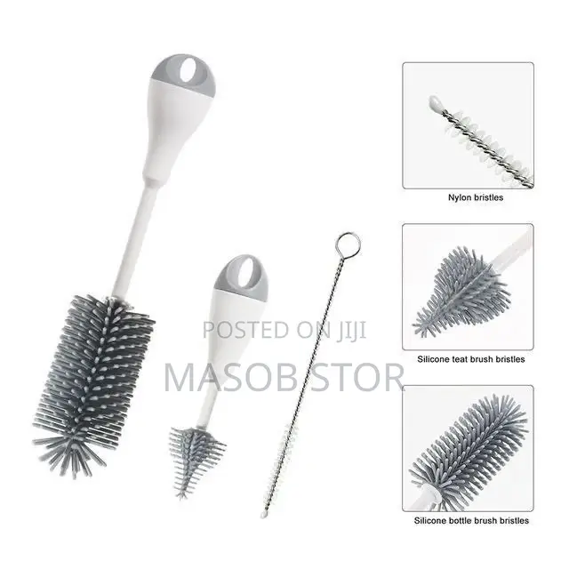 3in1 Silicone Bottle Cleaning Brush /ሲልክን ጡጦ ብሩሽ