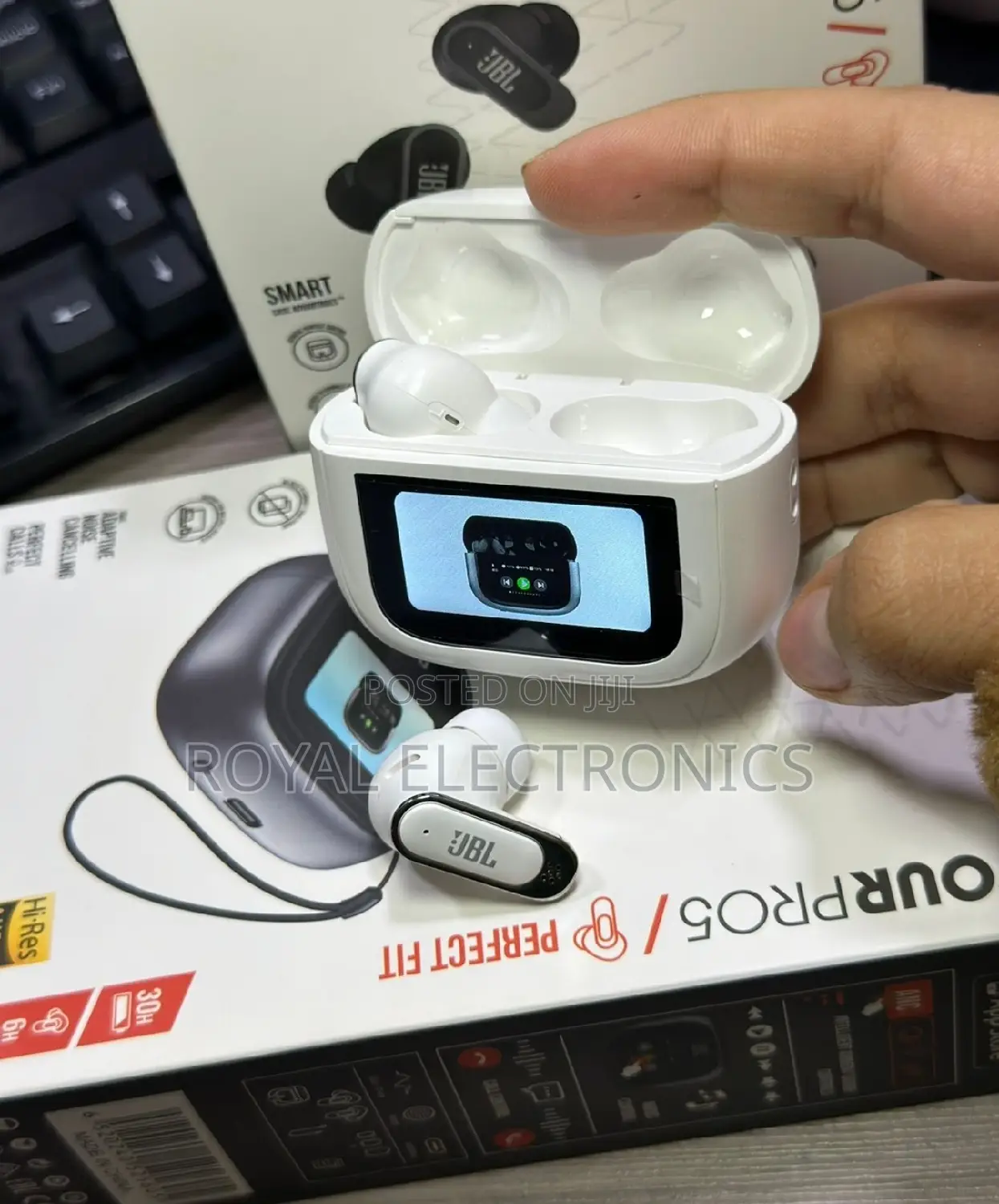 Original JBL TWS Earbuds With Smart Screen