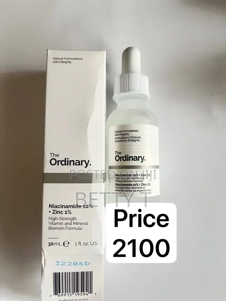 The Ordinary Niacin Amide 10% + Zinc 1%