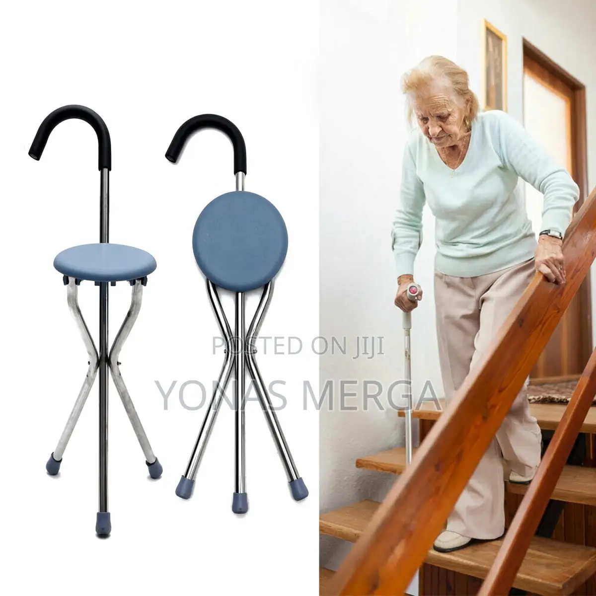 Walking Hand Stick Stool缸travel Seating Cane承long Service