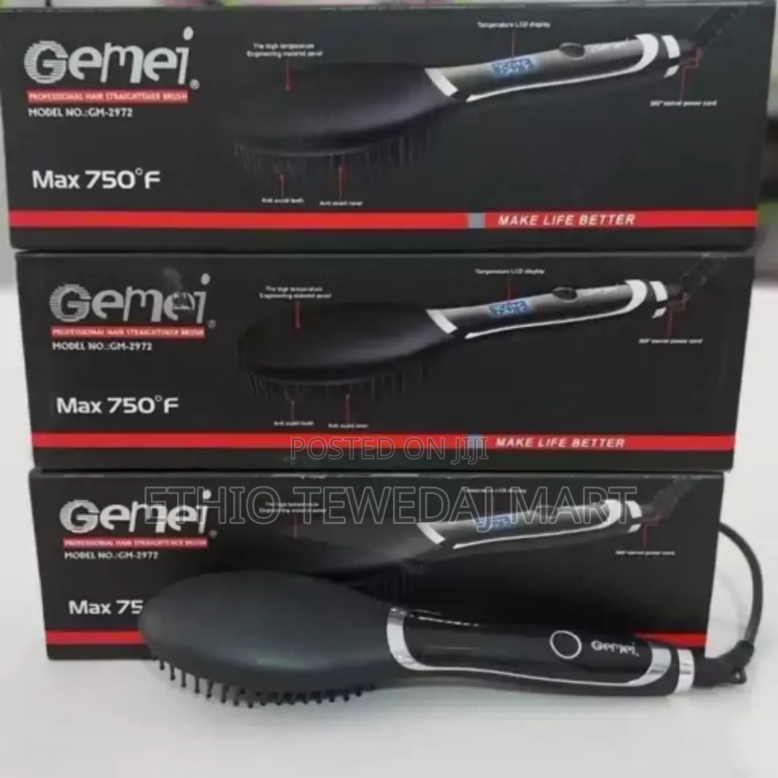 Pro Gemei የፀጉር መተኮሺያና ማበጠሪያ