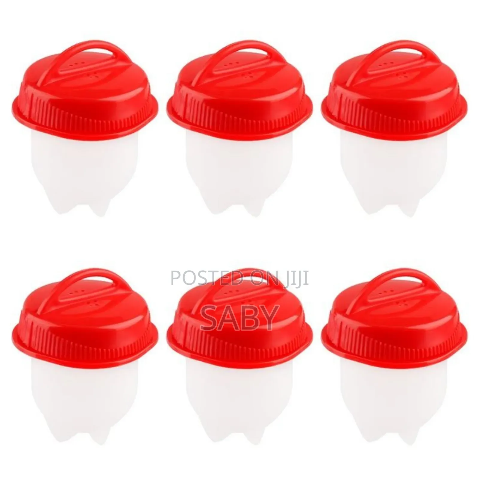 6 Pieces Silicone Egg Cup Cooker