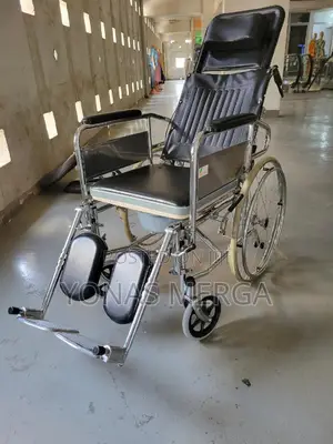 Toilet Wheelchair彝wheelchair00-Quality Faux Leather Cushion