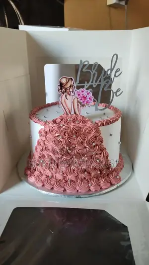 Bride to Be Cake Burgundy