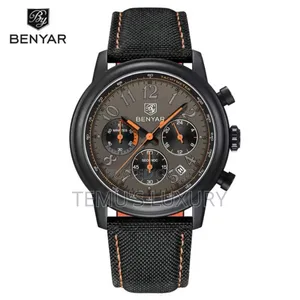 BENYYAR Men's Stainless Steel Band Waterproof WATCH