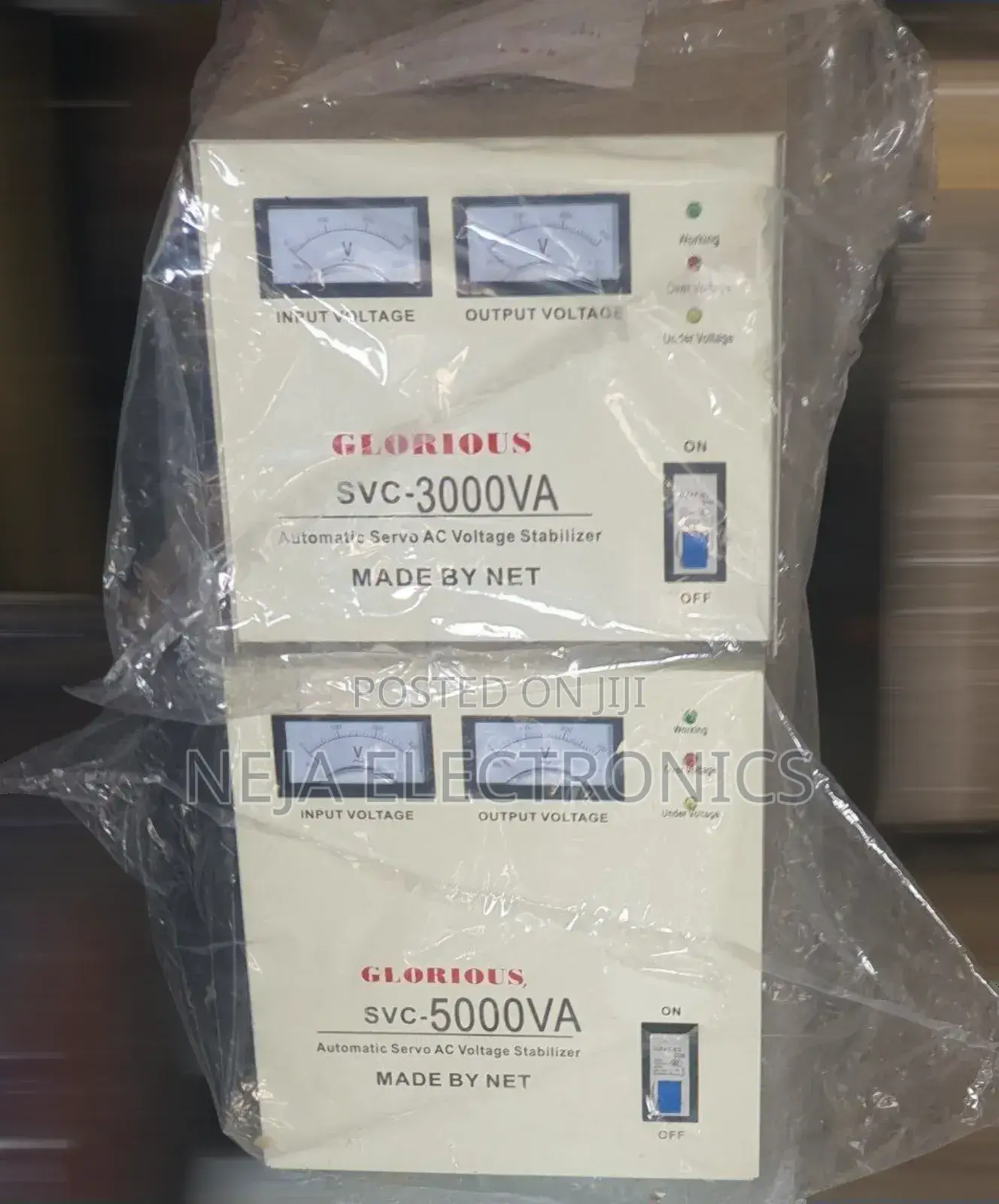 Glorious Stabilizers Voltage SVC 3kva Servo Moter Control