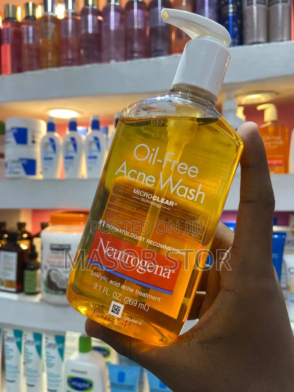  Neutrogena Oil-Free Acne Wash Facial Cleanser / የፊት መታጠቢያ