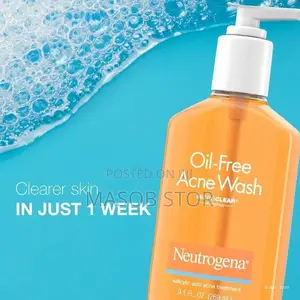  Neutrogena Oil-Free Acne Wash Facial Cleanser / የፊት መታጠቢያ