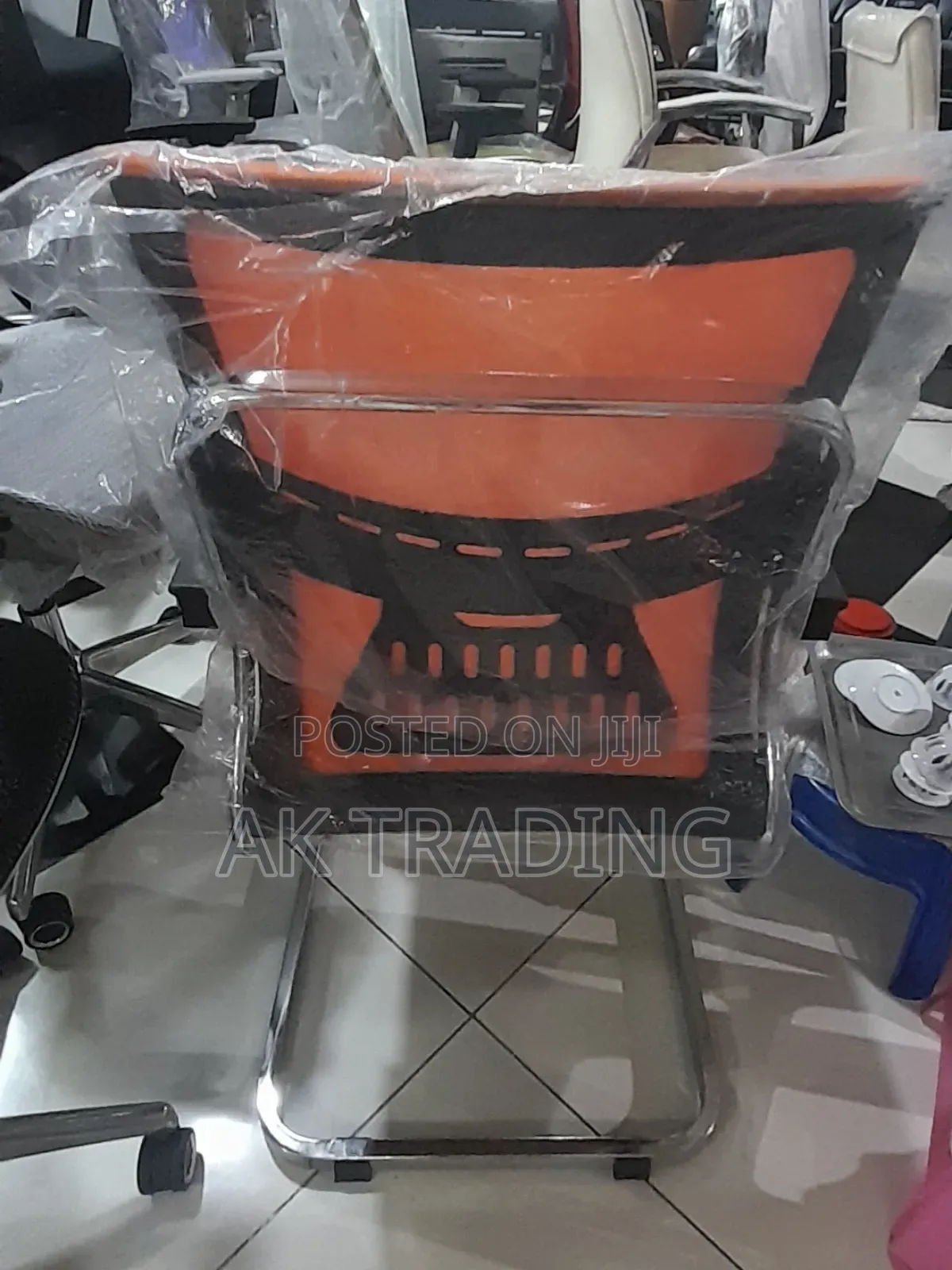 Office Guest Chair (Orange Color)