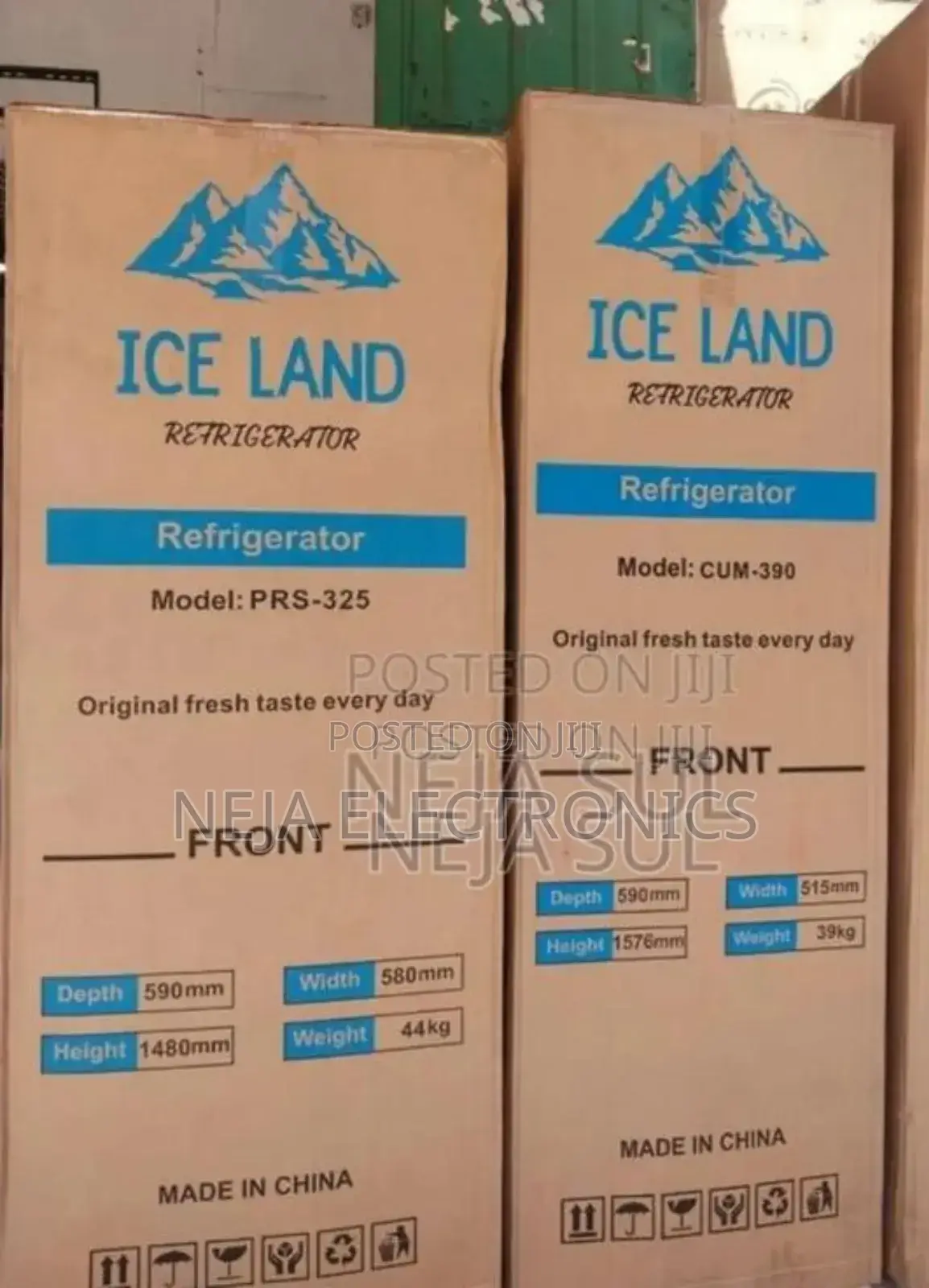 Ice Land Refrigerator 325l Bottom Freezers Free Deliver