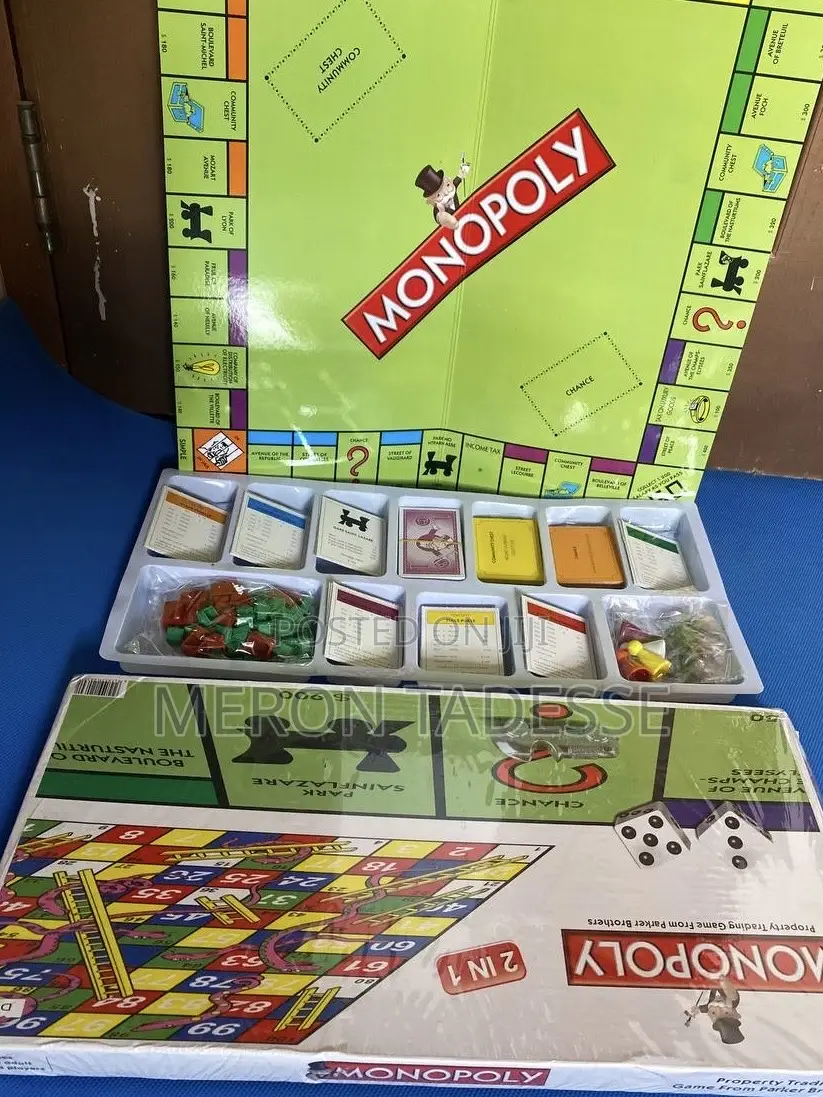 Educational Board Game: ሞኖፓሊና ስኔክ •Monopoly/Snakes Ladders