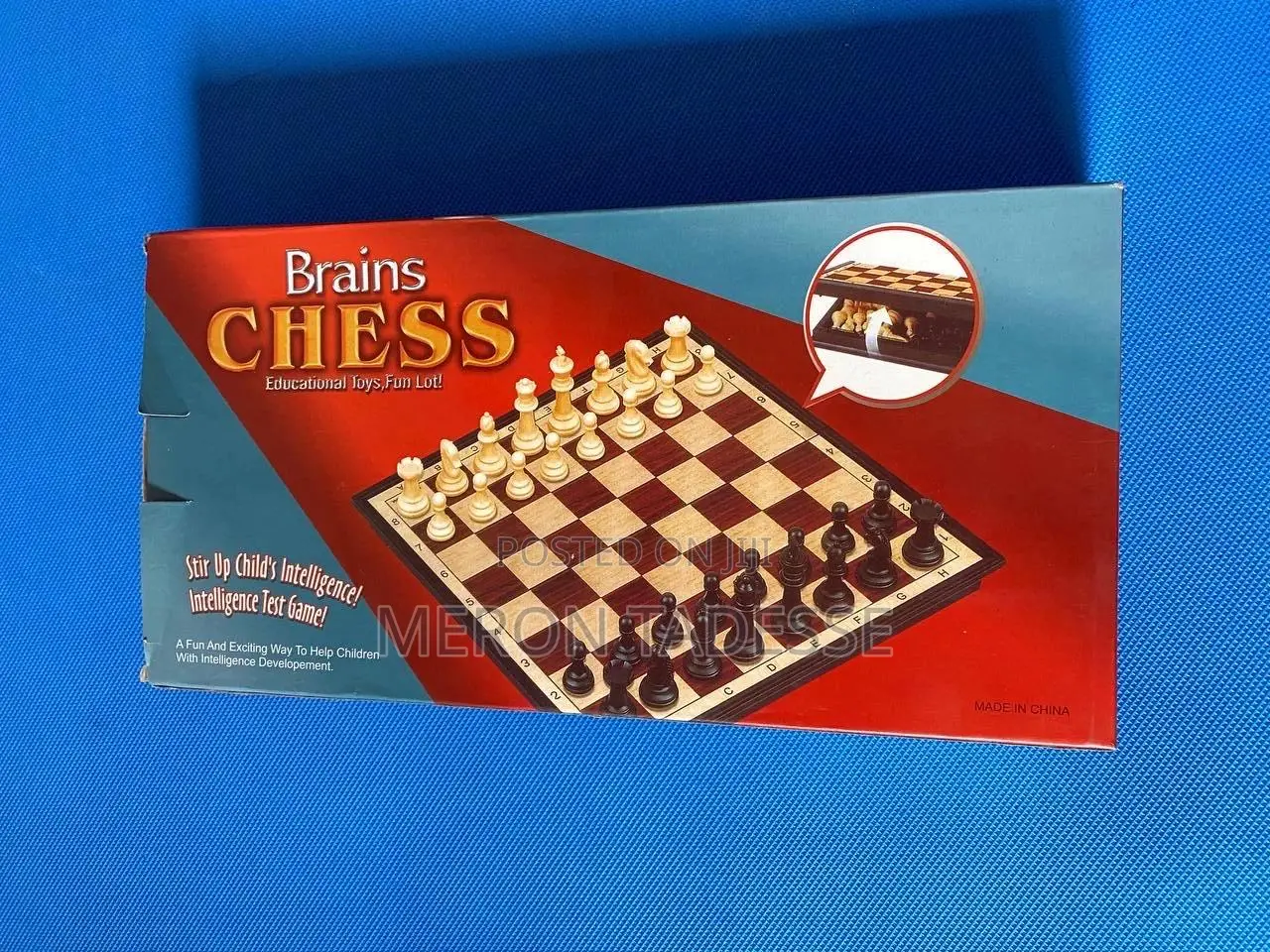 Chess Game for Kids Adults Foldable 33 X 33cm ማግኔቲክ ቼዝቦርድ