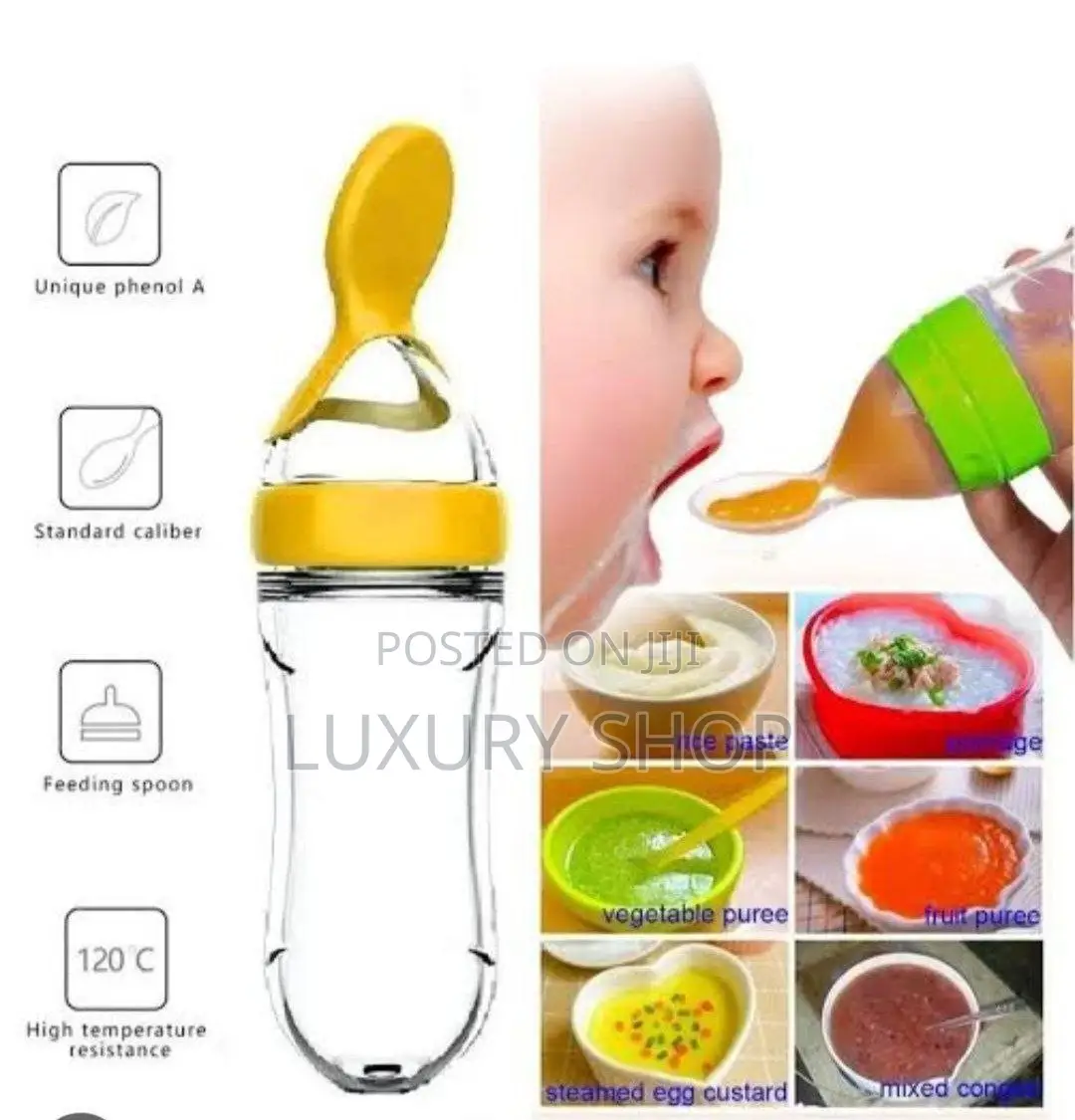 Baby Feeding Bottle Spoon With Container Baby Food Feeder