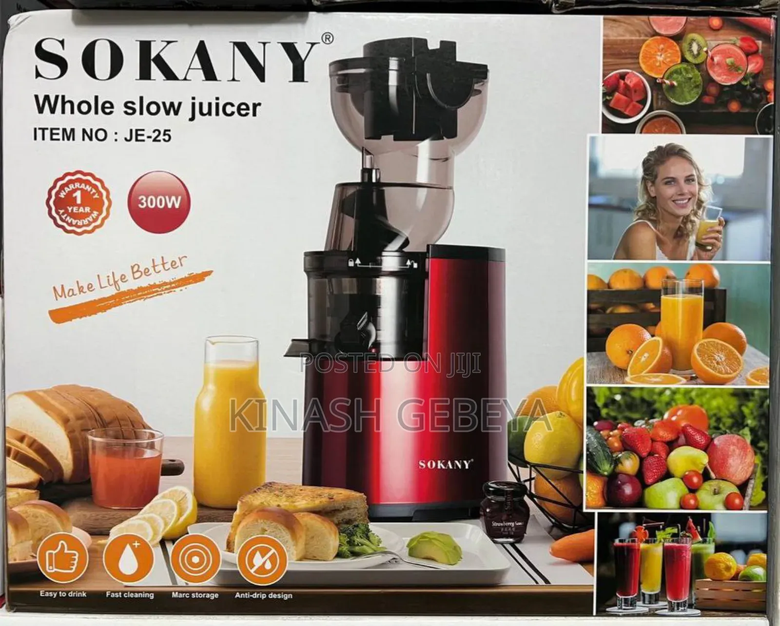Sokany High Quality Juicer(300watt)