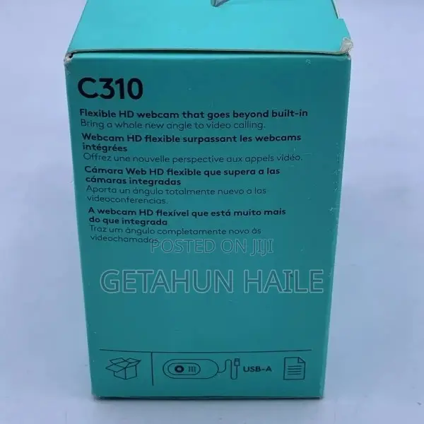 Logitech C310 HD Webcam 720p 30fos Buitin Mic (Web Cam)